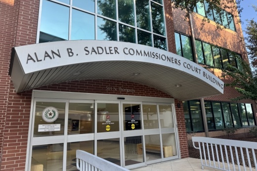 Front of Montgomery County Commissioners Court building