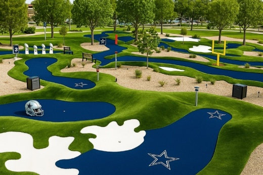 Cowboys golf putting course
