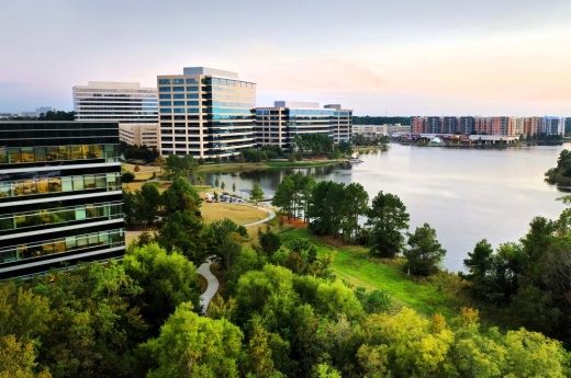 Ariel view of The Woodlands.