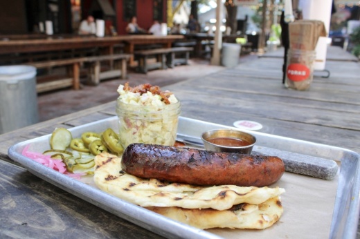An image of the jalapeño cheddar sausage.