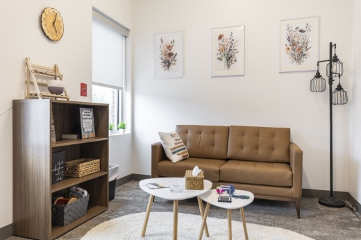 An image of the inside of the center's patient rooms.