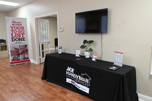 The interior of the Ace Handyman Services office in Highland Village