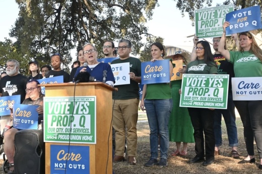 Austin election rally