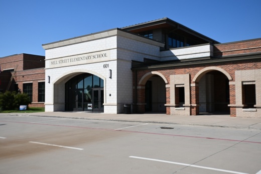 The exterior of Mill Street Elementary School