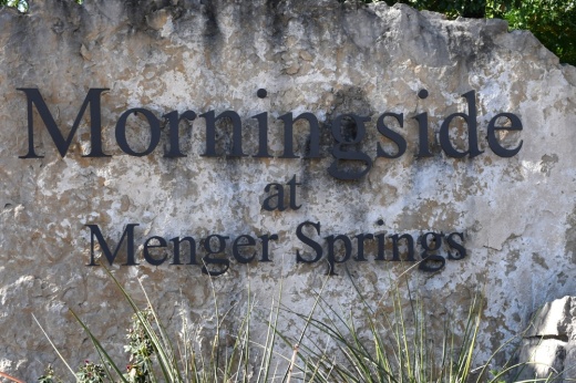 sign that says morningsideat menger springs