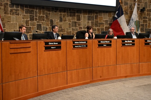 Flower Mound Town Council receives a presentation on the dangerous dog ordinance update during its Oct. 6 meeting.