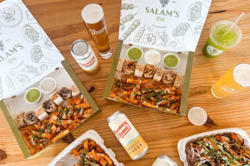 Salam's Grill is now serving up shawarma and other Middle Eastern cuisine at Vacancy Brewing in South Austin. (Courtesy Salam's Grill)