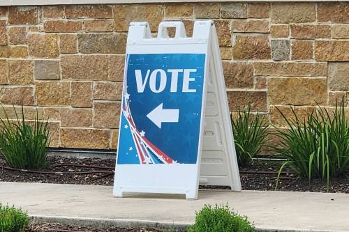 voting sign