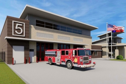 Sheldon Community Fire & Rescue broke ground on a roughly 14,900-square-foot fire station at Generation Park on Oct. 15. (Rendering courtesy Sheldon Community Fire & Rescue)