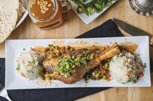 Cafe Petra offers Greek and Lebanese cuisine with dishes ranging from gyro sandwiches and beef kabobs to meat moussaka and lamb shank. (Courtesy Cafe Petra)