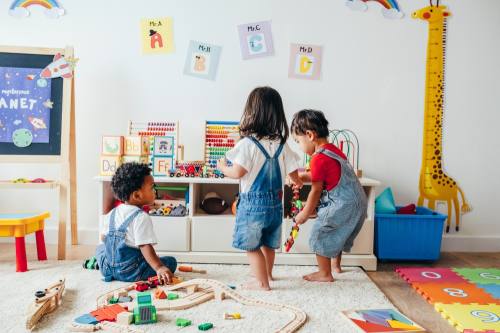 children in a daycare