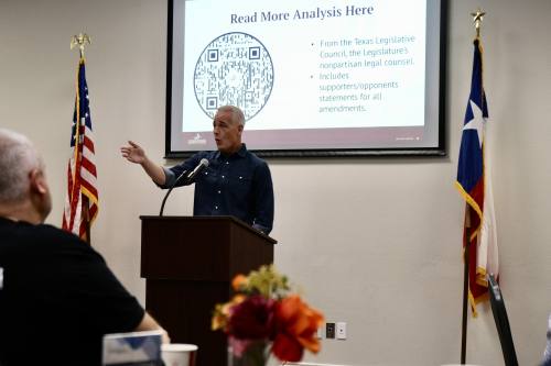 The only items on Georgetown-area voters’ ballots are the charter amendments. (Gracie Warhurst/Community Impact)