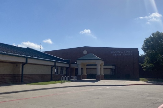 Staley Middle School was built in the 1970s and was intended to be rebuilt through a proposed bond program, which was denied by voters last November. (Samantha Douty/Community Impact)