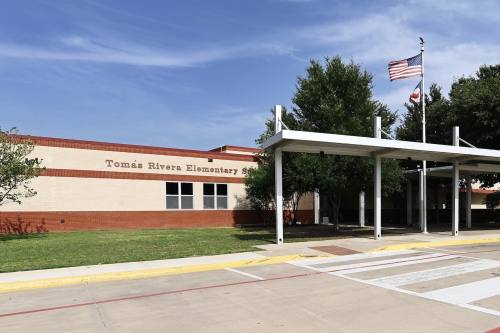 the exterior of an elementary school