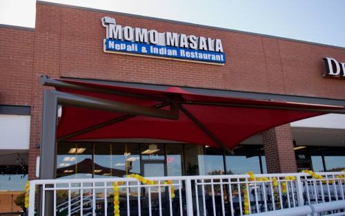 An exterior shot of The Momo Masala