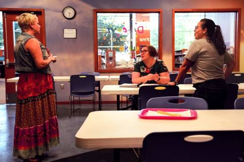 Help with activities, book organization and more at the Schertz Public Library. (Courtesy Schertz Public Library)