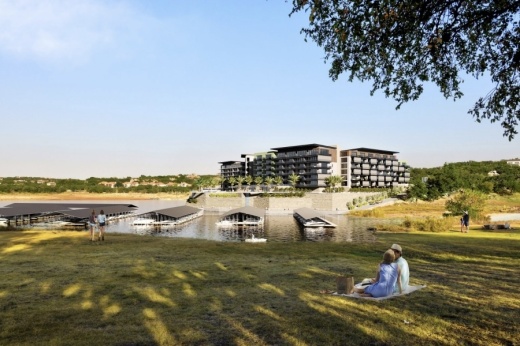 Renderings for the Creek at Hurst Harbor were shared at an Oct. 20 council meeting. (Courtesy city of Lakeway)