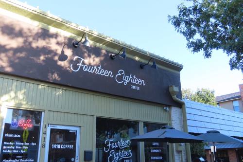 1418 Coffee, originally established in downtown Plano, also has a location in Prosper. (Jacquelyn Burrer/Community Impact)