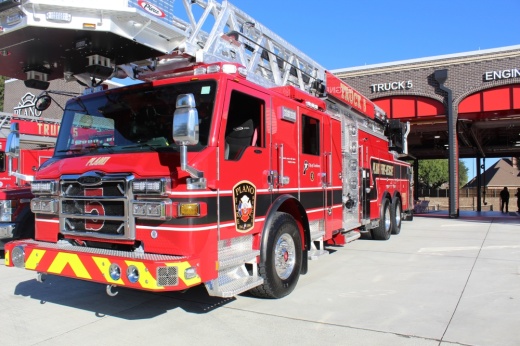 Plano Fire-Rescue and city officials celebrated the reopening of the station Oct. 22. (Michael Crouchley/Community Impact)