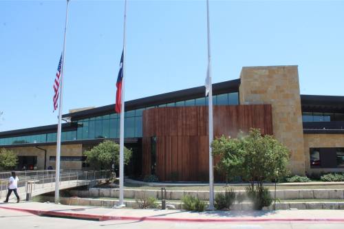 Located at 405 E Loop St., Buda City Hall and Library is one of the polling locations where residents will be able to cast their vote. (Community Impact staff)