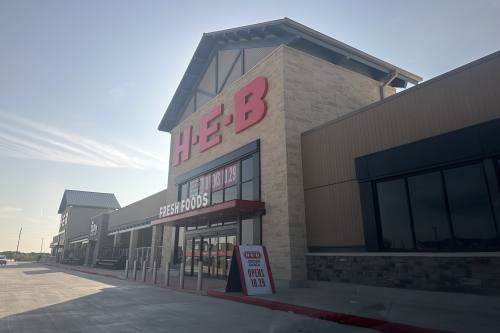 The Jordan Ranch H-E-B will open at 6 a.m. on Oct. 29. (Aubrey Vogel/Community Impact)