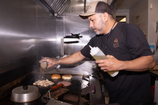Tony Marron, the owner of Uncle Tony’s Cafe, opened his new restaurant on FM 1314 in Porter in June. Marron’s eatery is one of numerous businesses that have opened along the corridor within the last year. (Raphael Fernandez/Community Impact)