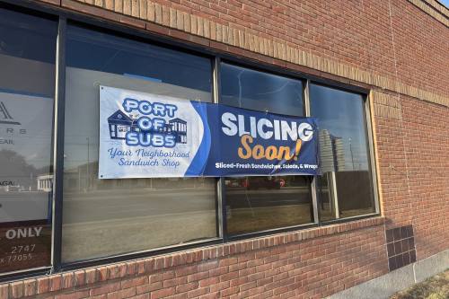 Exterior of a sub shop under construction