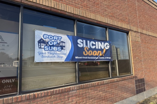 Exterior of a sub shop under construction