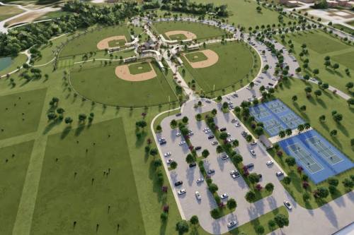 Raymond Community Park will be located at 2101 E. First Street in Prosper. (Rendering courtesy town of Prosper)