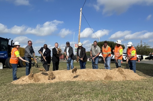 The Texas Department of Transportation broke ground on its latest project as part of the Hwy. 71 East Corridor plan. (Leslie Bradshaw/Community Impact)
