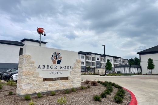 Arbor Rose at Porter sign