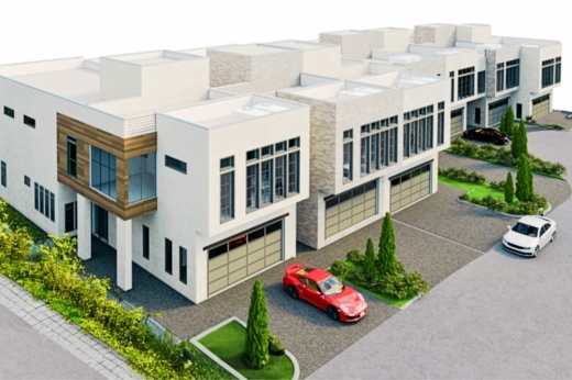 rendering of townhomes