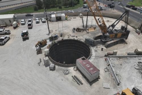 In conjunction with I-35 construction, the Texas Department of Transportation will build underground drainage tunnels to help prevent flooding along the corridor. (Courtesy TxDOT)