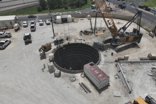 In conjunction with I-35 construction, the Texas Department of Transportation will build underground drainage tunnels to help prevent flooding along the corridor. (Courtesy TxDOT)