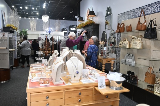 Customers shop inside Brightside Boutique.