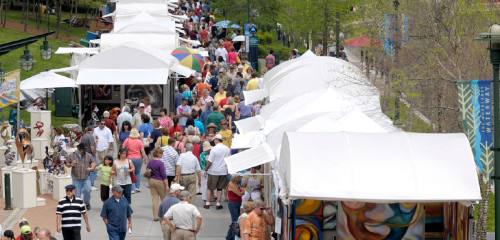 The Woodlands Township is hoping to improve public safety and online connectivity at events such as The Woodlands Waterway Arts Festival. 