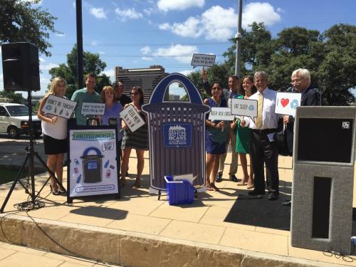 Recycle on the Go by Austin Resource Recovery will expand from two city street corners to eight in next weeks.