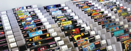 Player 1 Video Games has a wide selection of games for old systems, including Super Nintendo.