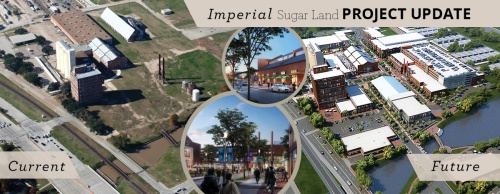Imperial Market Development unveiled new plans to renovate the former Imperial Sugar refinery to include shopping and dining options.