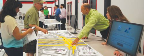 Residents had the opportunity to view the latest schematics for proposed roadwork along MoPac before a public hearing July 30 at Bowie High School.