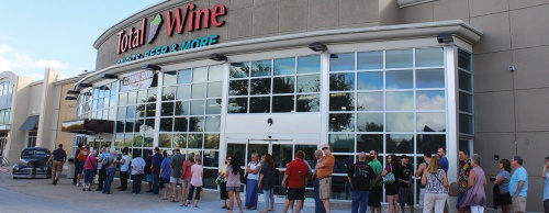 Total Wine & More in the Lakeline Mall Plaza.