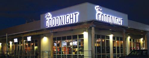 The Goodnight offers patrons cocktails, beer and dining while enjoying a sit-down meal or a game of bowling, pool, pingpong or skeeball.