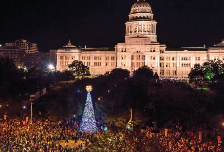 The Holiday Sing-Along and Downtown Stroll event will feature live music followed by a sing-along. The lighting of the Capitol Christmas tree is also part of the program. 