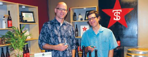 Texas Sake Co. owner Adam Blumenshein and sake master brewer Jeff Bell began distributing new batches of the companyu2019s sake in December.