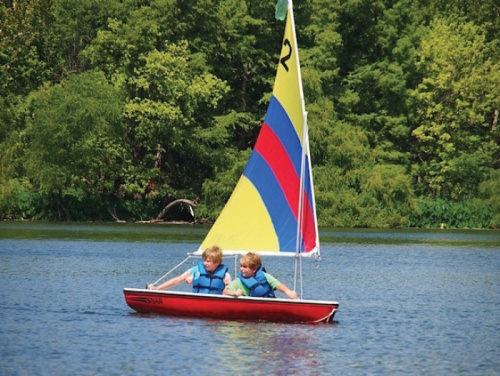 The Austin Sailboat Rentals dock can be found across from Austin High School.