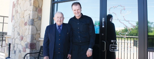 Father and son, Nevrus (left) and Nick Kreka opened Cafe Italia in 2004.