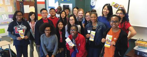 Tomika Gamble spreads awareness at schools, such as Dawson High School.