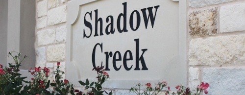 Shadow Creek is a municipal utility district located between Kyle and Buda.