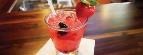 The berry lemonade is made with fresh fruit at the Crafty Cantina and costs $8.