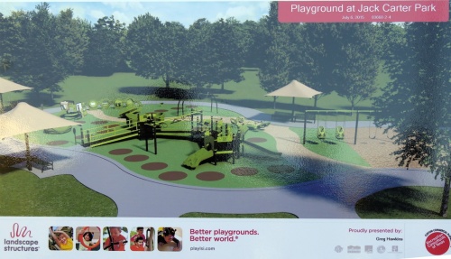 The new Jack Carter park will feature an all abilities playground  complete with equipment for disabled children.